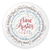 Fach-/Kabinett-Griff - Jane Austen-Zeitraum-Dramen Keramikknauf (Vorderseite)