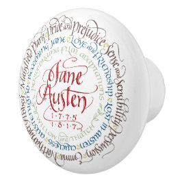 Fach-/Kabinett-Griff - Jane Austen-Zeitraum-Dramen Keramikknauf