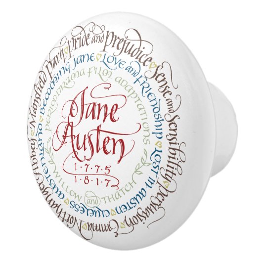 Fach-/Kabinett-Griff - Jane Austen-Zeitraum-Dramen Keramikknauf (Rechts)