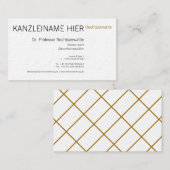 Fachanwalt Visitentenkarte Visitenkarte (Vorne/Hinten)