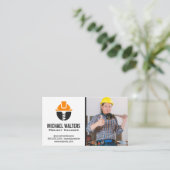 Facharbeiter | Konstruktionslogo Visitenkarte (Stehend Vorderseite)