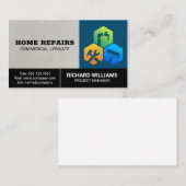 Facharbeiter | Zuhause-Reparaturdienste Visitenkarte (Vorne/Hinten)