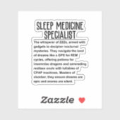 Facharzt Aufkleber (Blatt)