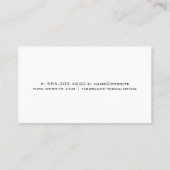 Facharzt für Gesundheitswesen | Nurse-Symbol Visitenkarte (Rückseite)