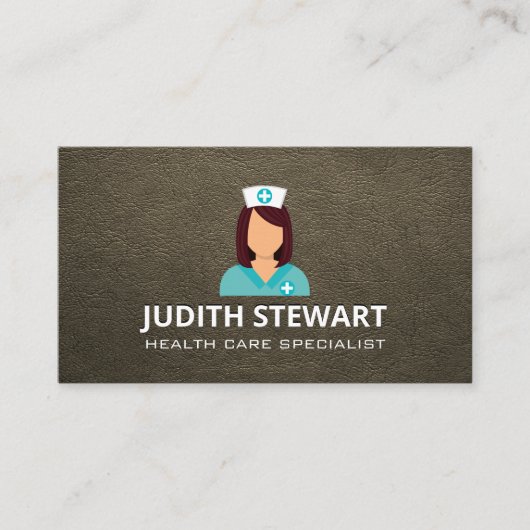 Facharzt für Gesundheitswesen | Nurse-Symbol Visitenkarte (Vorderseite)