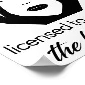 Facharzt mit Exfoliationsberechtigung Poster (Ecke)