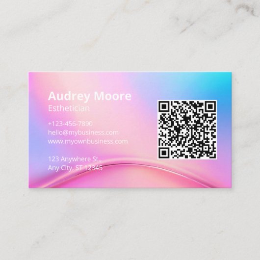 Fachärztliche Fachinformation QR Code Visitenkarte (Vorderseite)