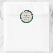 Fachausdruck | SAVE THE DATE | Hochzeit Runder Aufkleber (Tasche)