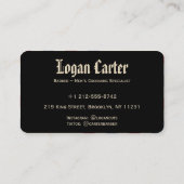 Fachausweis für Friseuraufwuchs Visitenkarte (Rückseite)