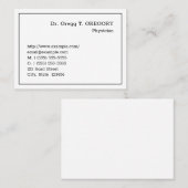 Fachausweis für Vintage Gesundheitsversorgung Visitenkarte (Vorne/Hinten)