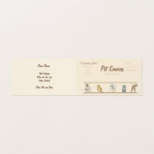 Fachausweis "Hunde Grooming and pet care" Visitenkarten (Außenseite Aufgefaltet)