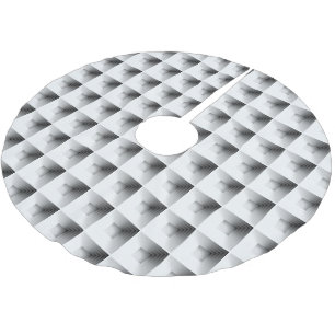 Fachdesign in Grau... Polyester Weihnachtsbaumdecke