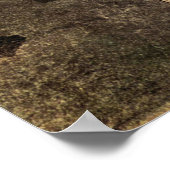 Fächer auf goldenem Grund von Louis Welden Hawkins Poster (Ecke)