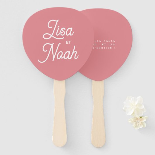 Fächer Colorus Rose (Vorne und Hinten)