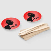 Fächer Die Frau des roten Schmetterlings (Non-assembled)