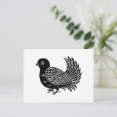 Fächerschwanz Postkarte (Stehend Vorderseite)
