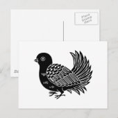 Fächerschwanz Postkarte (Vorne/Hinten)