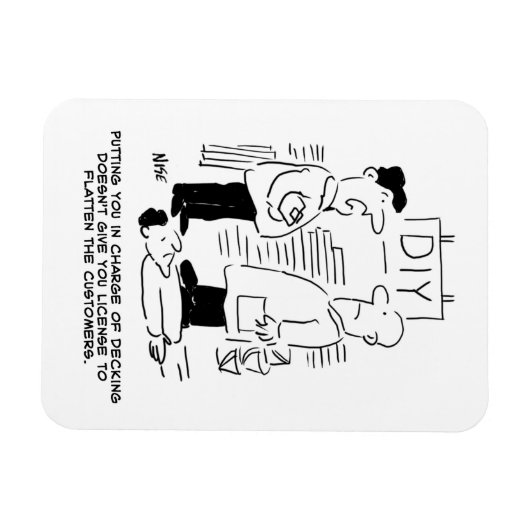 Fachhändler und Shopmanager für Superstore Magnet (Horizontal)