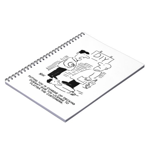 Fachhändler und Shopmanager für Superstore Notizblock (Linke Seite)