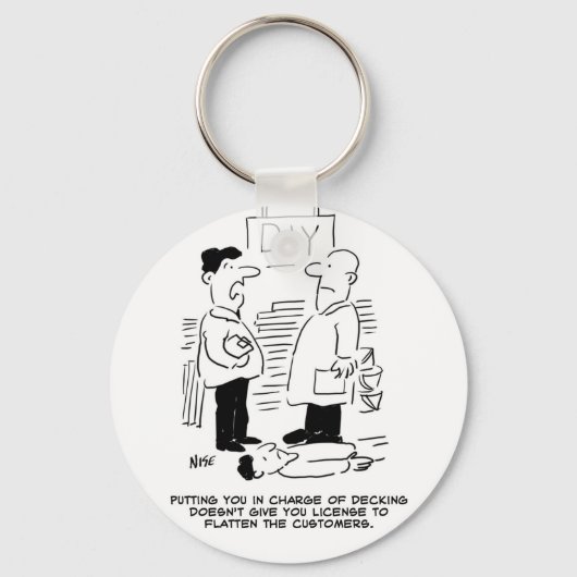 Fachhändler und Shopmanager für Superstore Schlüsselanhänger (Vorderseite)