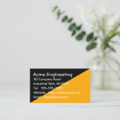 Fachkarte für Bauwesen Visitenkarte (Stehend Vorderseite)