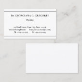 Fachkarte für klassische Gesundheitsversorgung Visitenkarte (Vorne/Hinten)