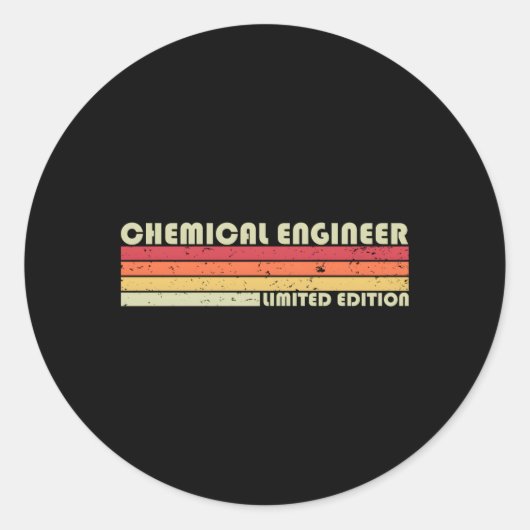 Fachkraft für Chemieingenieurberufe Runder Aufkleber (Vorderseite)