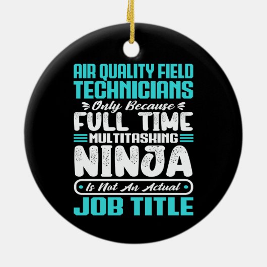 Fachkräfte für Luftqualität Beruf Keramik Ornament (Hinten)