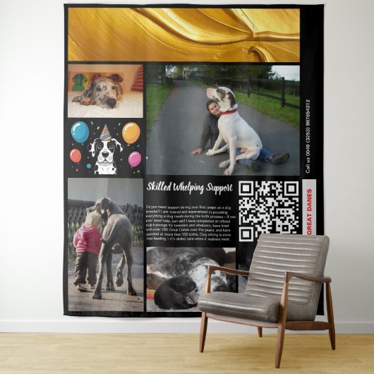 Fachkundige Geburtshilfe Wandteppich (Beispiel)