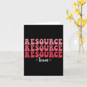 Fachlehrer für Bildung im Groovy Resource Team Karte (Gelbe Blume)