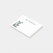 Fachlehrer Mikroskop Labor Post-it Klebezettel (angewinkelt)
