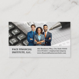 Fachleute | Finanzielles Material Visitenkarte