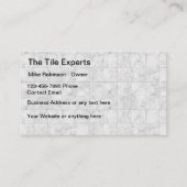 Fachleute für Verkauf und Installation von Tile Visitenkarte (Vorderseite)
