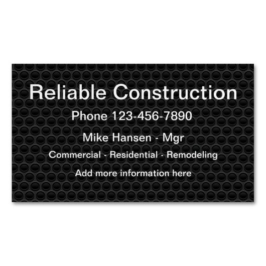 Fachmagazin für Bauwirtschaft Magnetische Visitenkarte (Vorderseite)