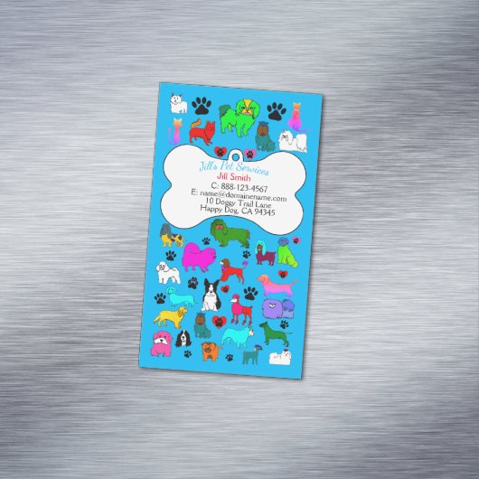 Fachmagazin für Tierhaltung, Tierhaltung und Veter Magnetische Visitenkarte (Beispiel)