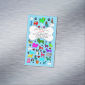 Fachmagazin für Tierhaltung, Tierhaltung und Veter Magnetische Visitenkarte (Beispiel)