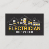Fachmann für Elektroinstallation - Elektriker Visitenkarte (Vorderseite)