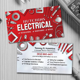Fachmann für Elektroinstallation - Elektriker Visitenkarte