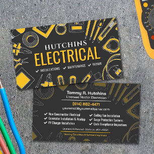 Fachmann für Elektroinstallation - Elektriker Visitenkarte