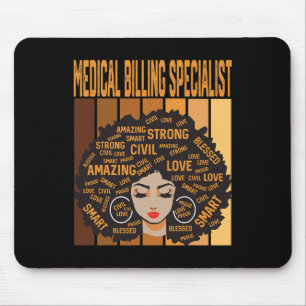 Fachmann für medizinische Abrechnung Black History Mousepad