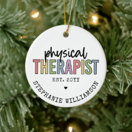 Fachmediziner PT Abschluss Geschenke Keramik Ornament