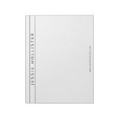Fachname & Info Notizblock (Rotiert)