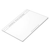 Fachname & Info Notizblock (angewinkelt)