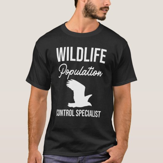 Fachspezialist für Kontrolle Wildtiere T-Shirt (Vorderseite)