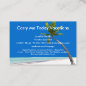 Fachspezialist für Reiseurlaub Visitenkarte (Vorderseite)