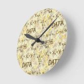 Fachwand für Data Science und Statistik Runde Wanduhr (Winkel)