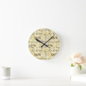 Fachwand für Data Science und Statistik Runde Wanduhr (Zuhause)