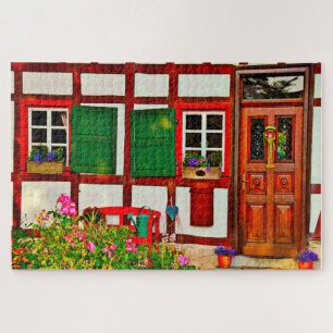 Fachwerkhaus Deutschland. Puzzle
