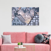 Fachwerkhäuser in Freudenberg Leinwanddruck (Insitu (Wohnzimmer))