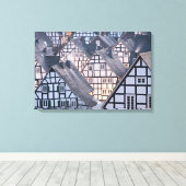 Fachwerkhäuser in Freudenberg Leinwanddruck (Insitu (Holzboden))